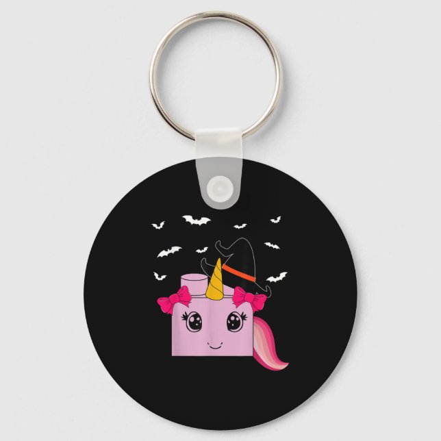 Llavero Halloween Unicornio Master Builder Blocks Building (Anverso)