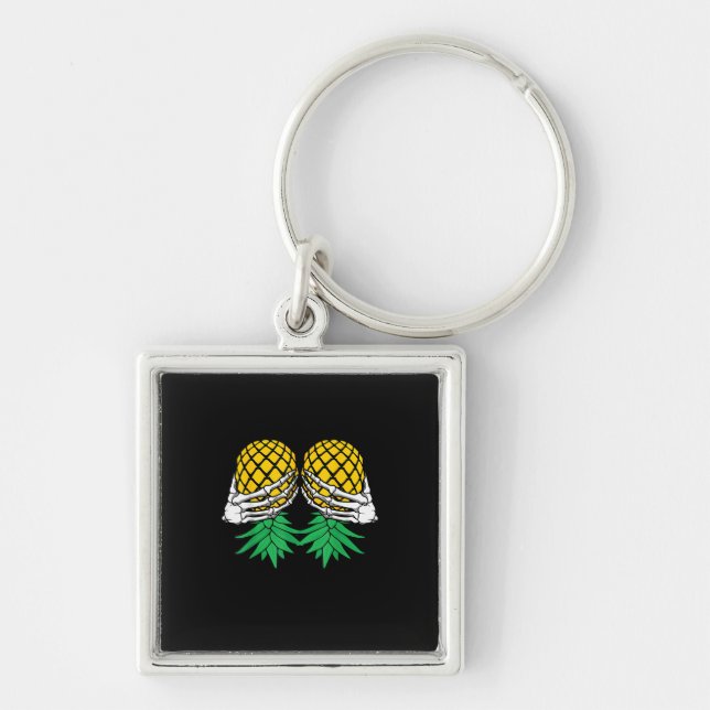 Llavero Halloween Upside Down Pineapple Swinger Skeleton H (Frente)