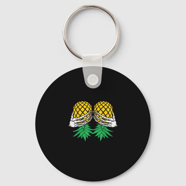 Llavero Halloween Upside Down Pineapple Swinger Skeleton H (Anverso)