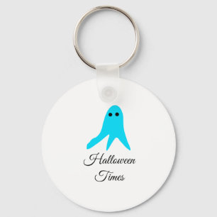 Llavero Halloween veces el fantasma azul garabato dibujado