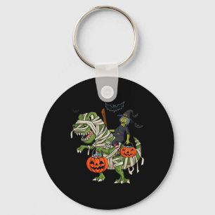 Llavero Halloween Witch Riding T Rex Fun Boys Chicas