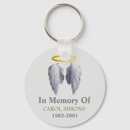 Llavero Halo & Angel Wings Memorial
