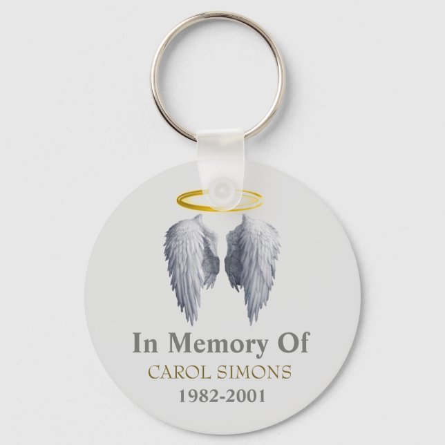 Llavero Halo & Angel Wings Memorial (Anverso)