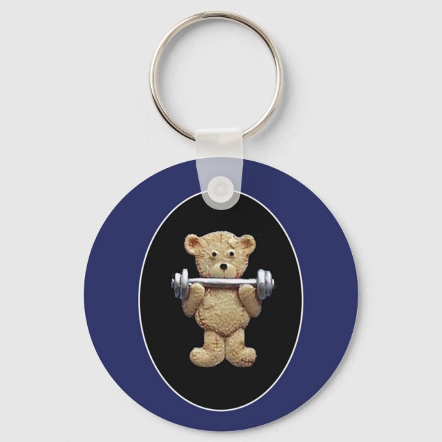 Llavero Halterofilia Teddy Bear (Anverso)