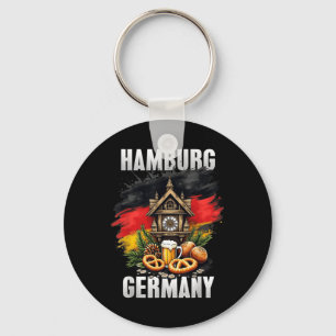 Llavero Hamburgo Alemania Souvenir Bandera Alemana Viaje
