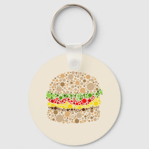 Llavero Hamburguesa en puntos