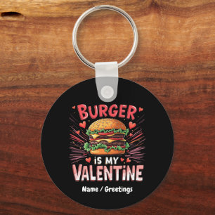 Llavero Hamburguesa es mi San Valentín Un homenaje diverti