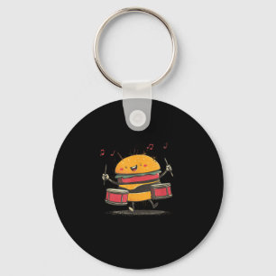 Llavero Hamburguesa Musical con Baterías para Amantes de l