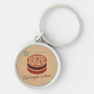 Llavero Hamburguesa retra