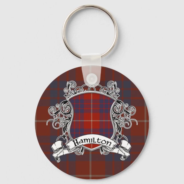 Llavero Hamilton Tartan Shield (Anverso)