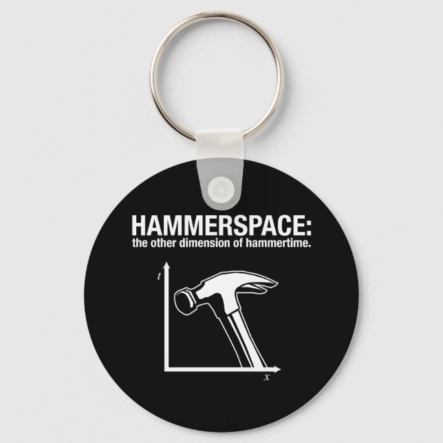 Llavero hammerspace: la otra dimensión de hammertime. (Anverso)