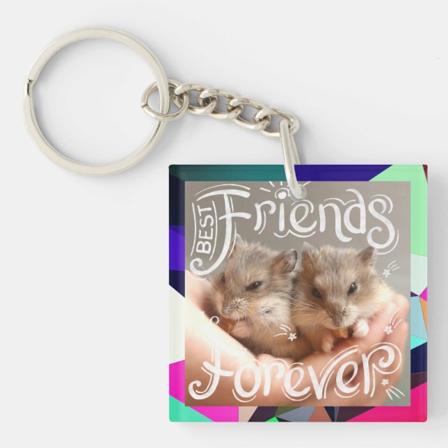 Llavero Hammyville - Hamster Best Friends para siempre (Frente)