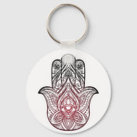 Hamsa con patrón boho