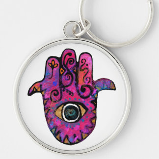 LLAVERO ** HAMSA ROSADOS **