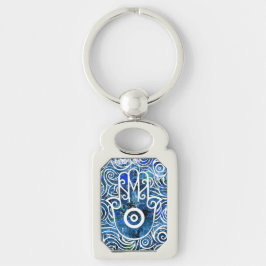 Llavero Hamsa Swirls