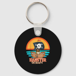 Llavero Hamster a bordo Pirate Gracioso Me Encanta Hamster