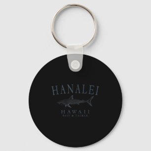 Llavero Hanalei hawaii tiburón retro pizarra arte tanque d