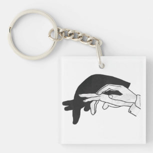 Llavero Hand Silhouette Anteater