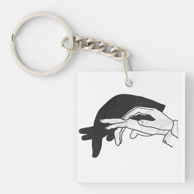 Llavero Hand Silhouette Anteater (Frente)