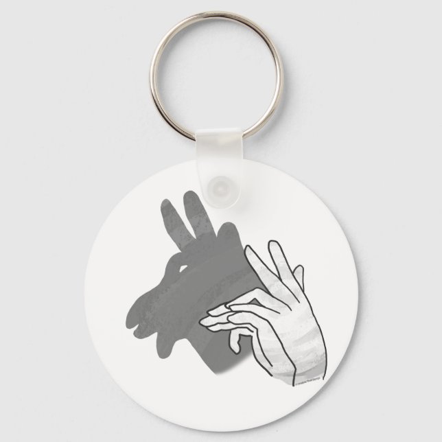 Llavero Hand Silhouette Billy Goat Gray (Anverso)