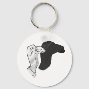 Llavero Hand Silhouette Camel