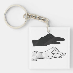 Llavero Hand Silhouette Duck