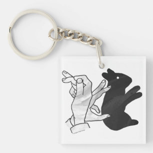 Llavero Hand Silhouette Rabbit