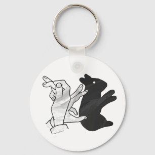 Llavero Hand Silhouette Rabbit