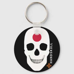 Llavero HANDSKULL Japón, cráneo feliz, bandera de Japón