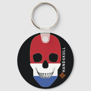 Llavero HANDSKULL Países Bajos, Cráneo feliz, bandera de l