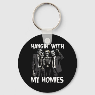 Llavero Hangin Con Mis Hogares Funny Skeleton Halloween Co