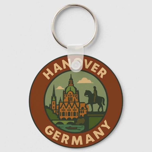 Llavero Hanover Germany City Art (Anverso)