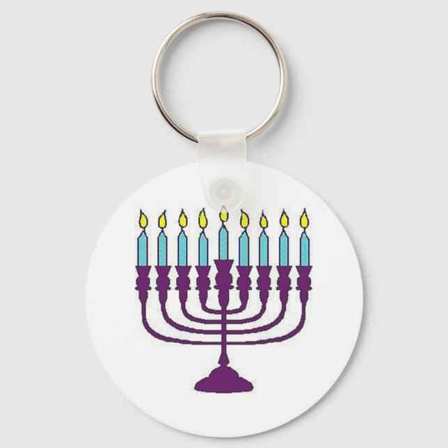 Llavero Hanukkah Menorah (Anverso)