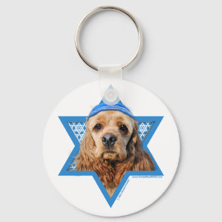 Llavero Hanukkah Star of David - Cocker Spaniel