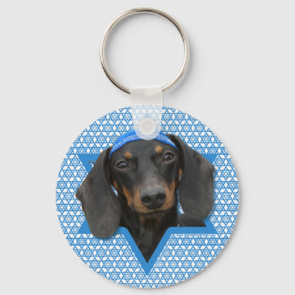 Llavero Hanukkah Star of David - Dachshund - Winston