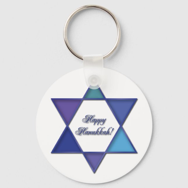 Llavero Hanukkah Star of David Keychain (Anverso)