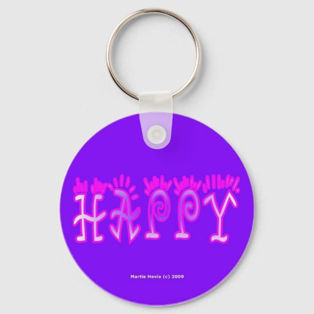 Llavero Happy (4a) Keychain (Anverso)