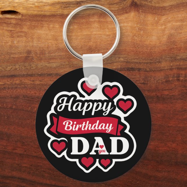 Llavero Happy birthday Dad (Reverso )