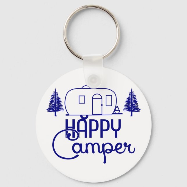 Llavero Happy Camper Keychain (Anverso)
