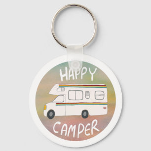 Llavero Happy Camper Rainbow RV Sunset Motorhome RV