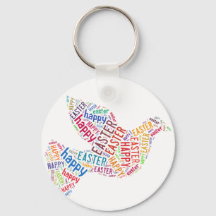 Llavero Happy Easter Dove Greet