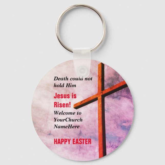 Llavero HAPPY EASTER | Jesus is Risen (Anverso)