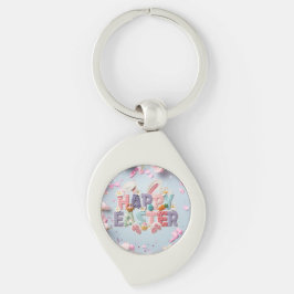 Llavero Happy Easter Metal Keychain