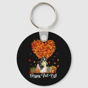Llavero Happy Fall Y'all Funny Shih Tzu Autumn Pumpkins