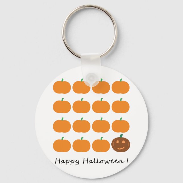 Llavero Happy Halloween Cumpkin Patch (Anverso)