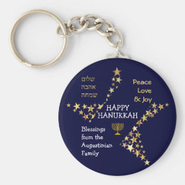 Llavero HAPPY HANUKKAH Personalizado
