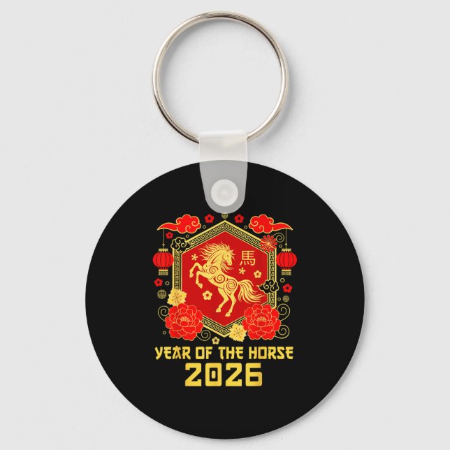 Llavero Happy Lunar Chinese New Year Of The Horse 2026 Zod (Anverso)
