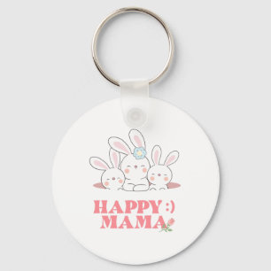 Llavero Happy Mama Bunny Rabbit