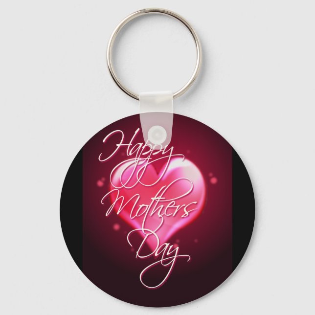 Llavero HAPPY MOTHER'S DAY HEART by SHARON SHARPE (Anverso)