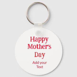Llavero Happy mother's day red add text simple minimal mom